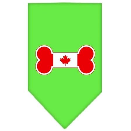 UNCONDITIONAL LOVE Bone Flag Canadian  Screen Print Bandana Lime Green Small UN812506